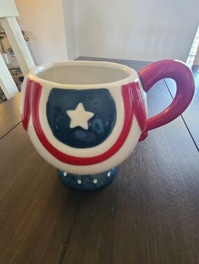 Carnival Cottage Red, White & Blue Coffee Mug